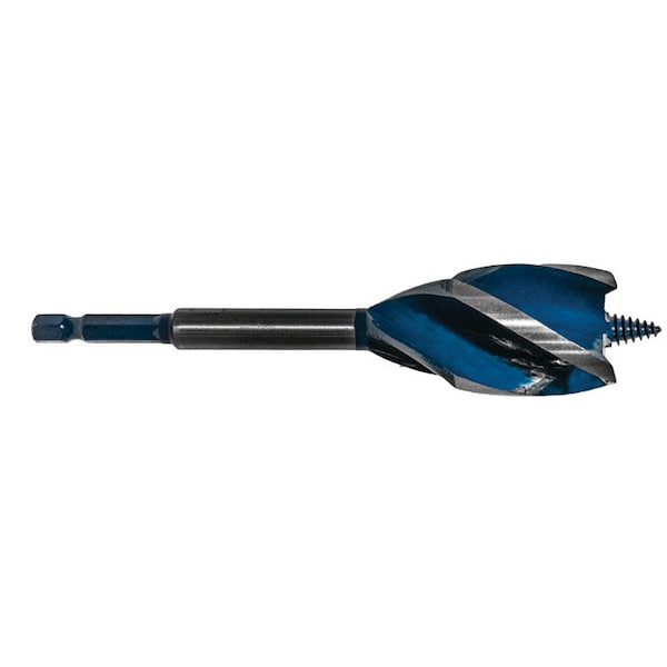 Century Drill And Tool Speed Cut Augerbit 1-1/4 Overall Length 6 Flute Length 2-7/8 Shank 1/4 38680